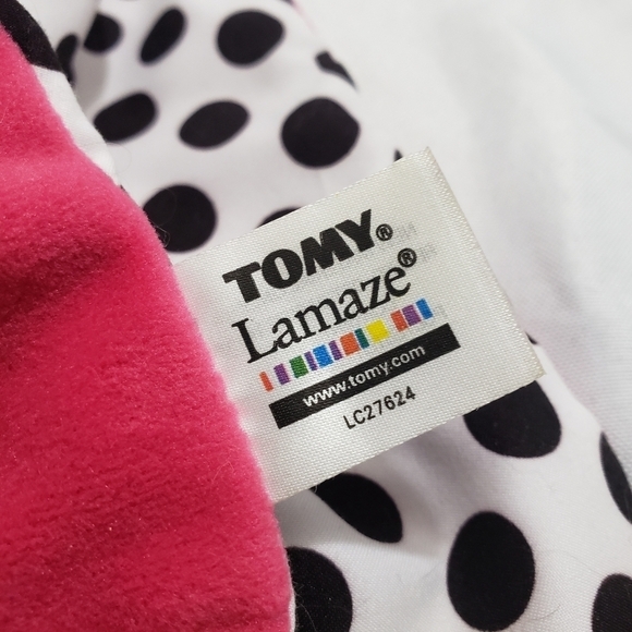 Lamaze Rainbow Bunny Rabbit Lovey Mini Security Blanket Satin Ribbed Chime - Picture 7 of 10